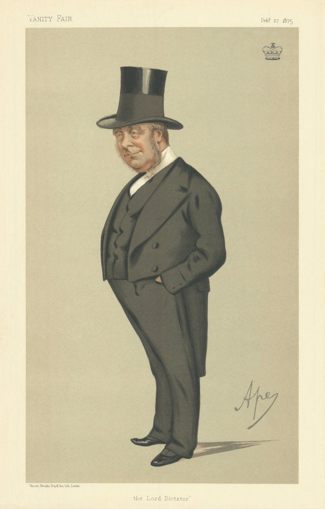VANITY FAIR SPY CARTOON Lord Redesdale 'the Lord Dictator' Ireland. Ape 1875